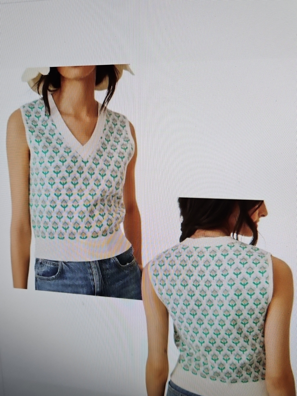 MAEVE ANTHROPLOGIE VERA JACQUARD VEST SZ XS